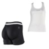 Conjunto FREDDY WR.UP: Camiseta Tirantes + Short Blanco/Negro con EFECTO PUSH UP