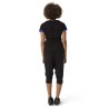 Naffta Yoga - Conjunto Camiseta Manga Corta Negro/Azul Fluor + Pirata - Negro/Gris Ceniza